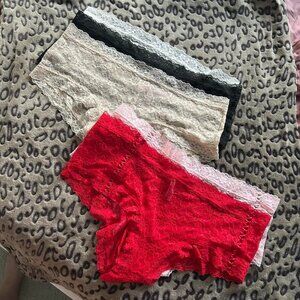 New Set of 5 Victoria’s Secret Cheeky Lace Panties sz XXL